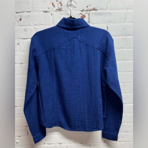 NWT SANDRINE ROSE FOR FREE PEOPLE 100% COTTON LONG SLEEVE BUTTON DOWN - Picture 5 of 8